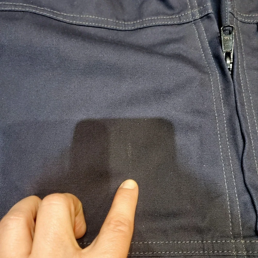 Carhartt FR Full‎ Swing Quick Duck Jacket Men's XL Navy Blue NFPA 2112 Workwear